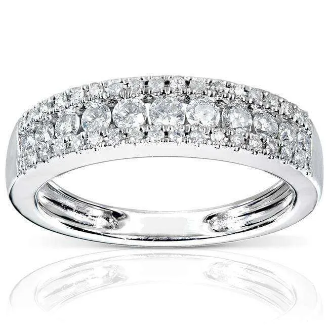 1/2ct.tw Multi-row Diamond Ring