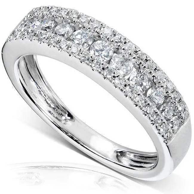 1/2ct.tw Multi-row Diamond Ring