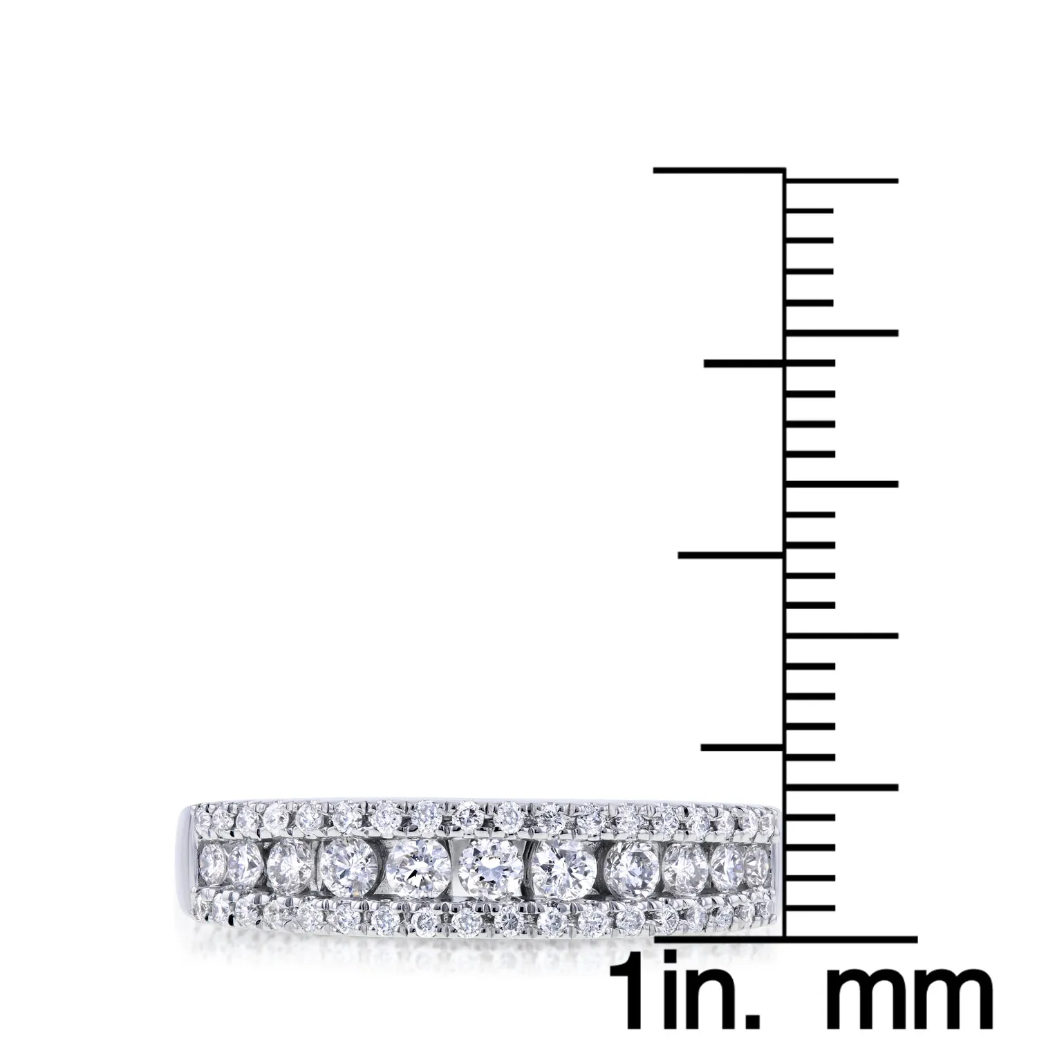 1/2ct.tw Multi-row Diamond Ring