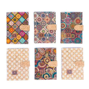 6units Vibrant Mandala Cork Passport Holder – Travel in Style BAGD-538-6