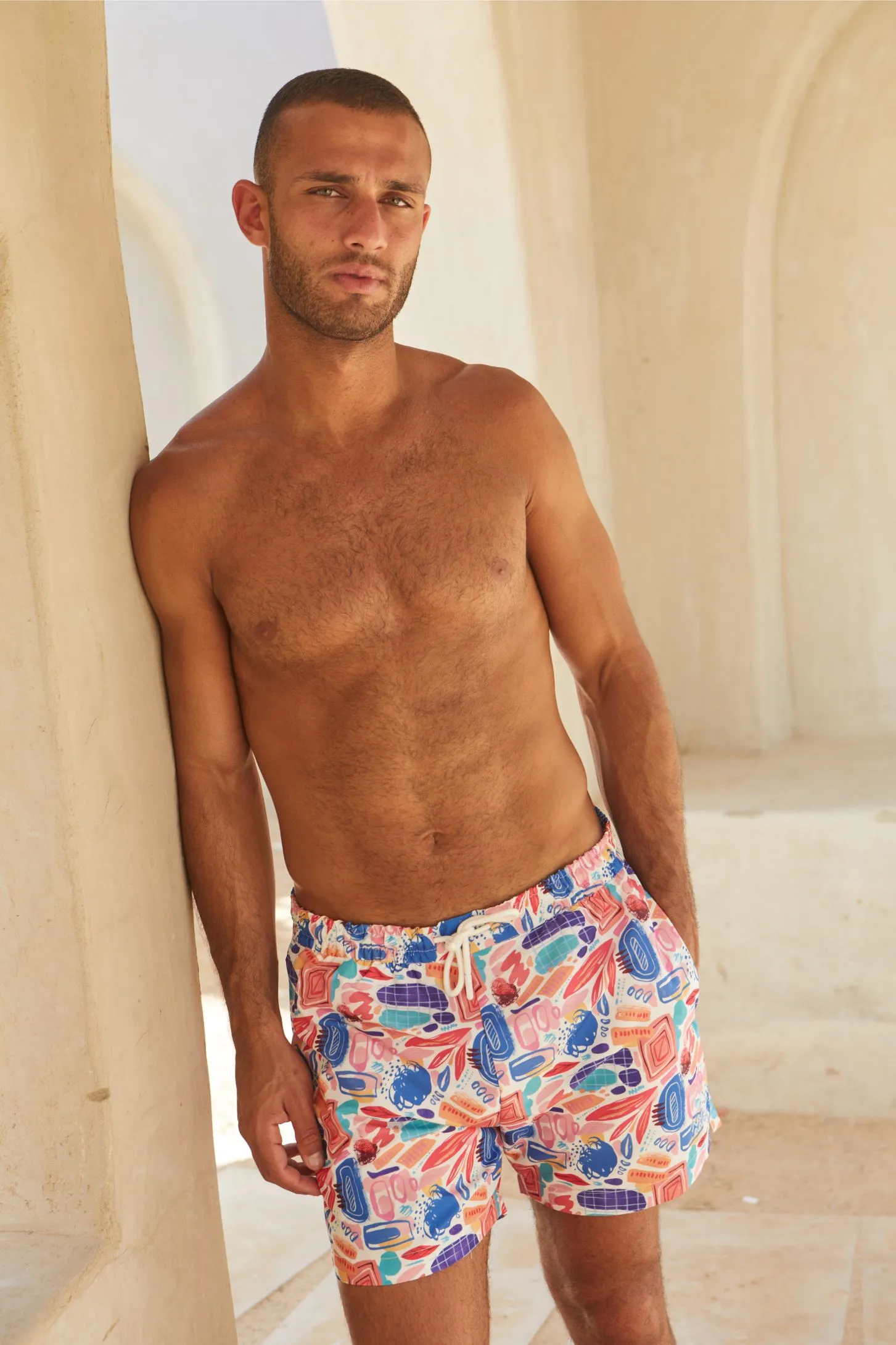 ABSTRACT FUSION SWIM SHORTS