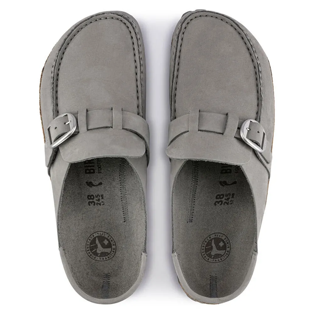 BIRKENSTOCK BUCKLEY DOVE GREY NUBUCK - WOMENS