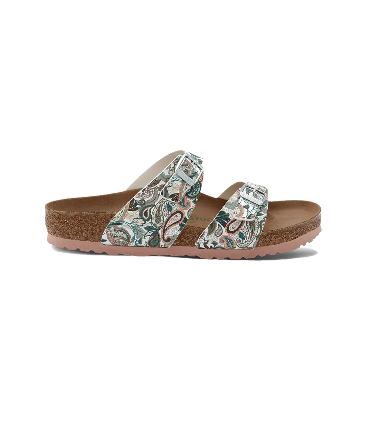 Birkenstock Sydney BF Paisley Light Rose/Multicolour Vegan Sandals