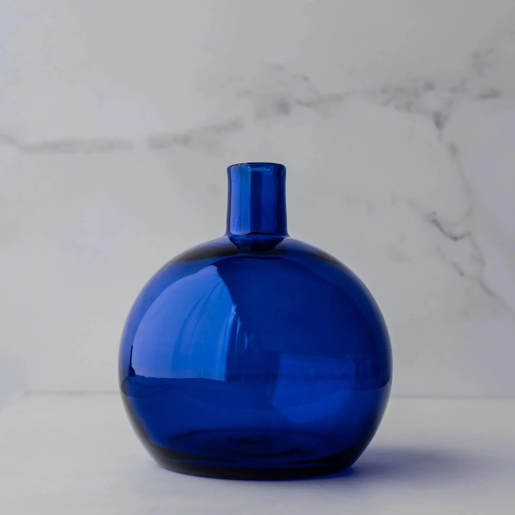 Blenko Cobalt Bud Ball Vase