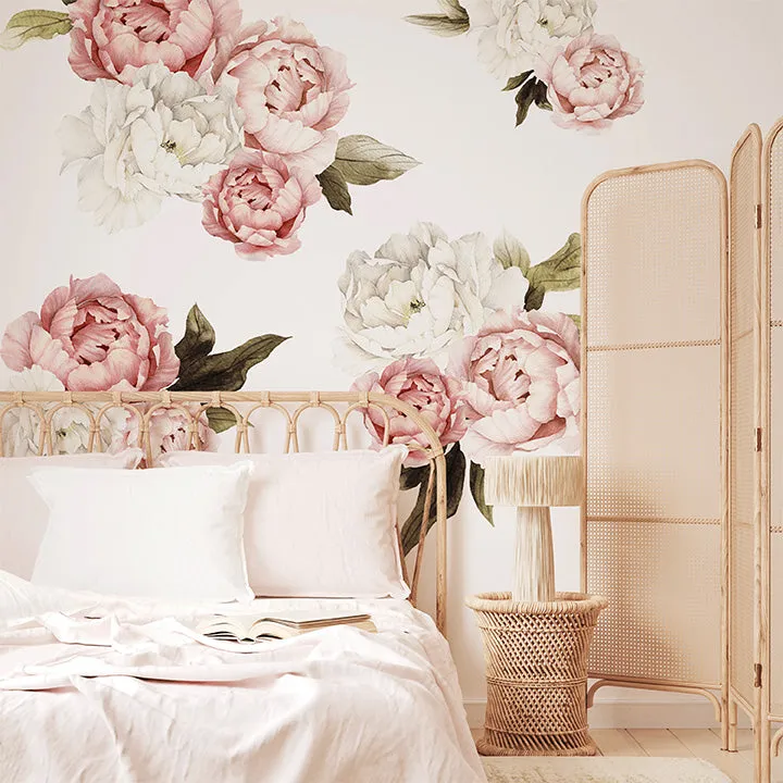 Blushing Peonies Wall Decal Set