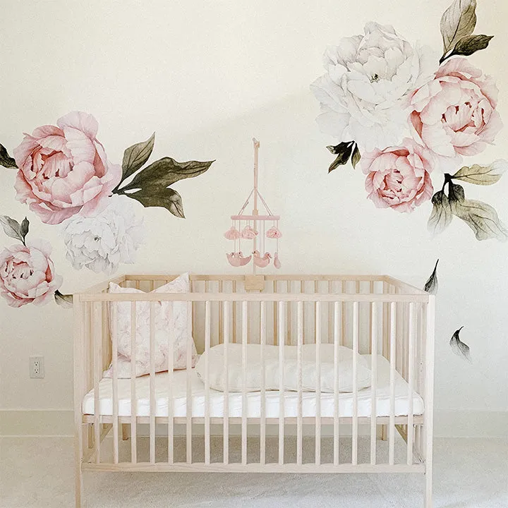 Blushing Peonies Wall Decal Set