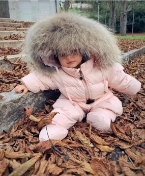 Bobble Babies Snowsuit- Candy Pink