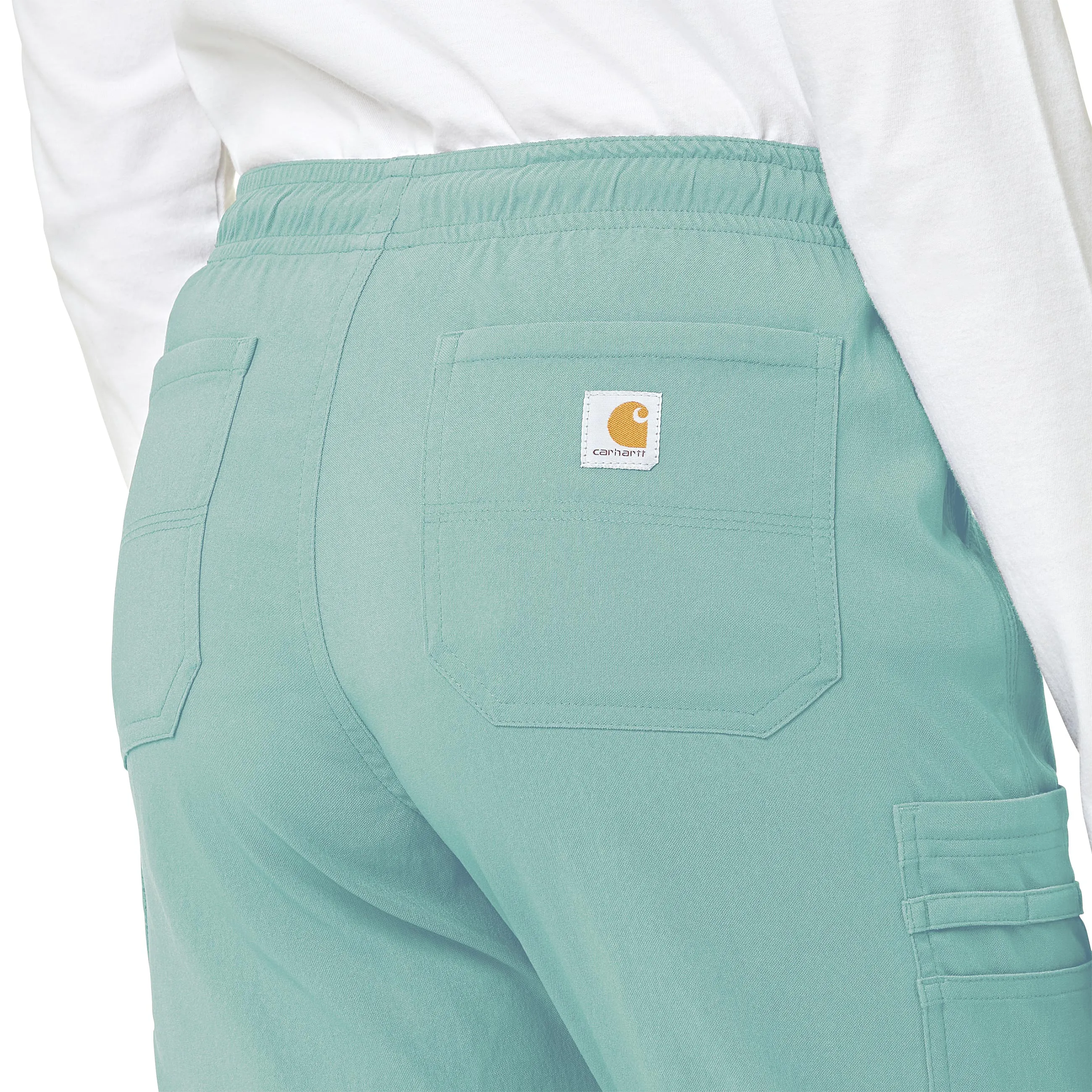 Carhartt Rugged Flex Peak Women's Cargo Jogger Scrub Pant - Aqua Sea