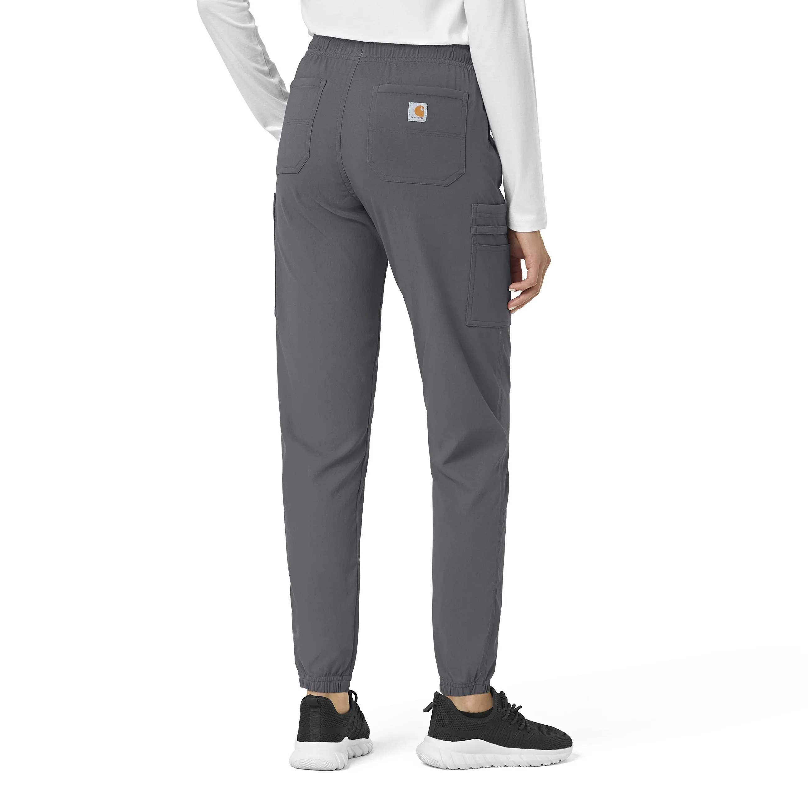 Carhartt Rugged Flex Peak Women's Cargo Jogger Scrub Pant - Pewter