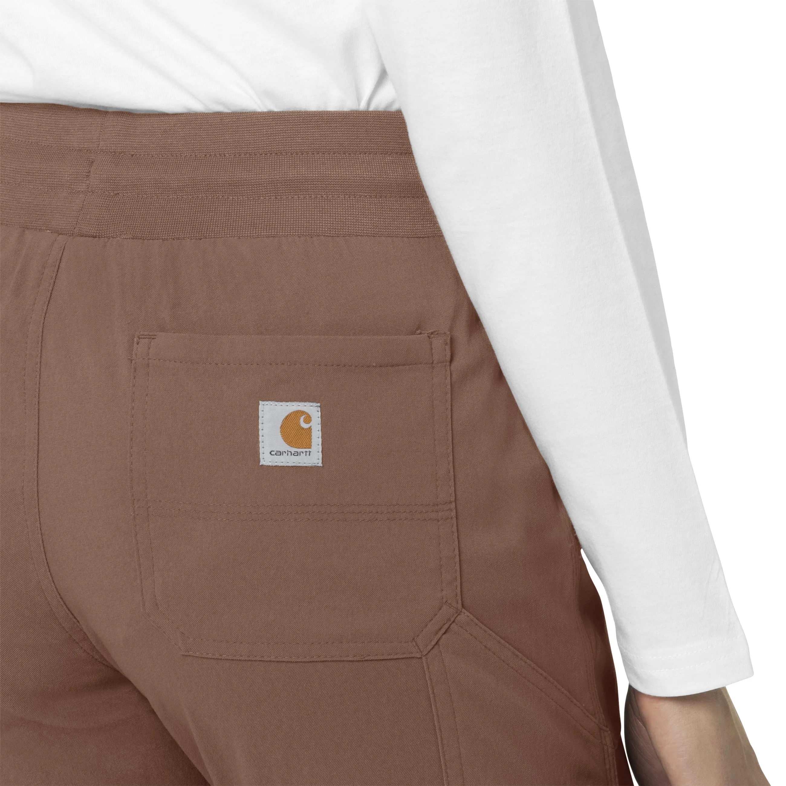 Carhartt Rugged Flex Peak Women's Slim Leg Scrub Pant - Nutmeg