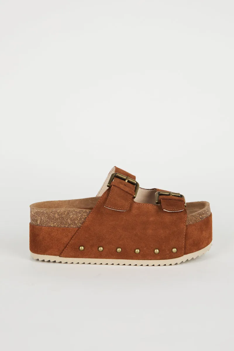 Cooper-2 Suede Platform Sandal