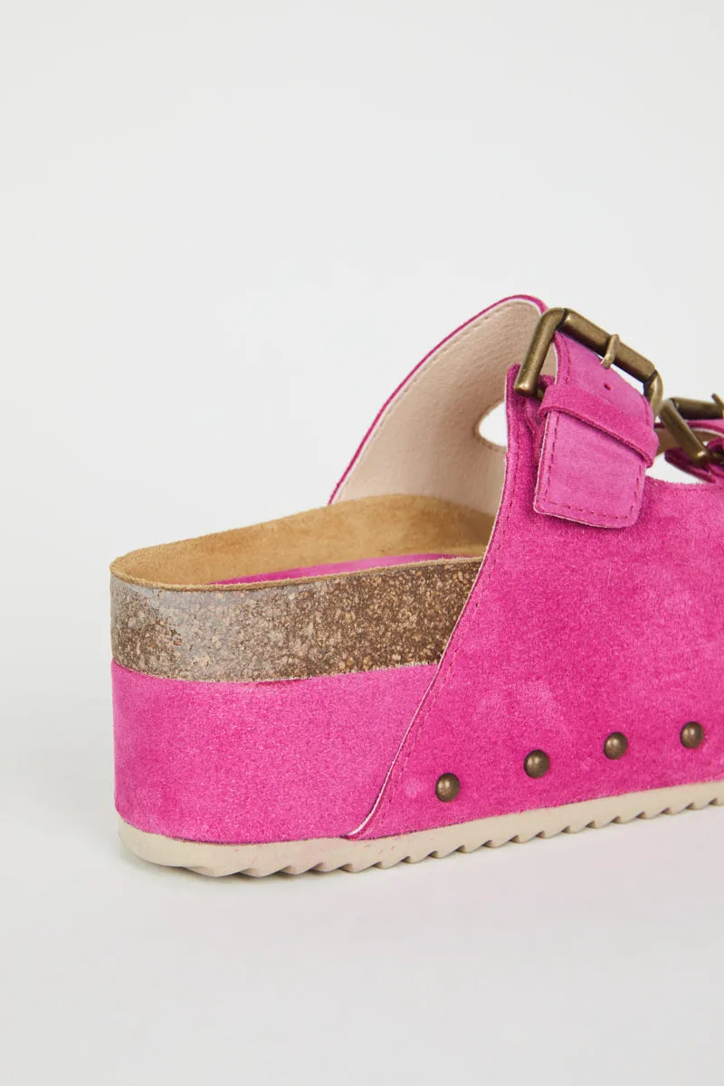 Cooper-2 Suede Platform Sandal