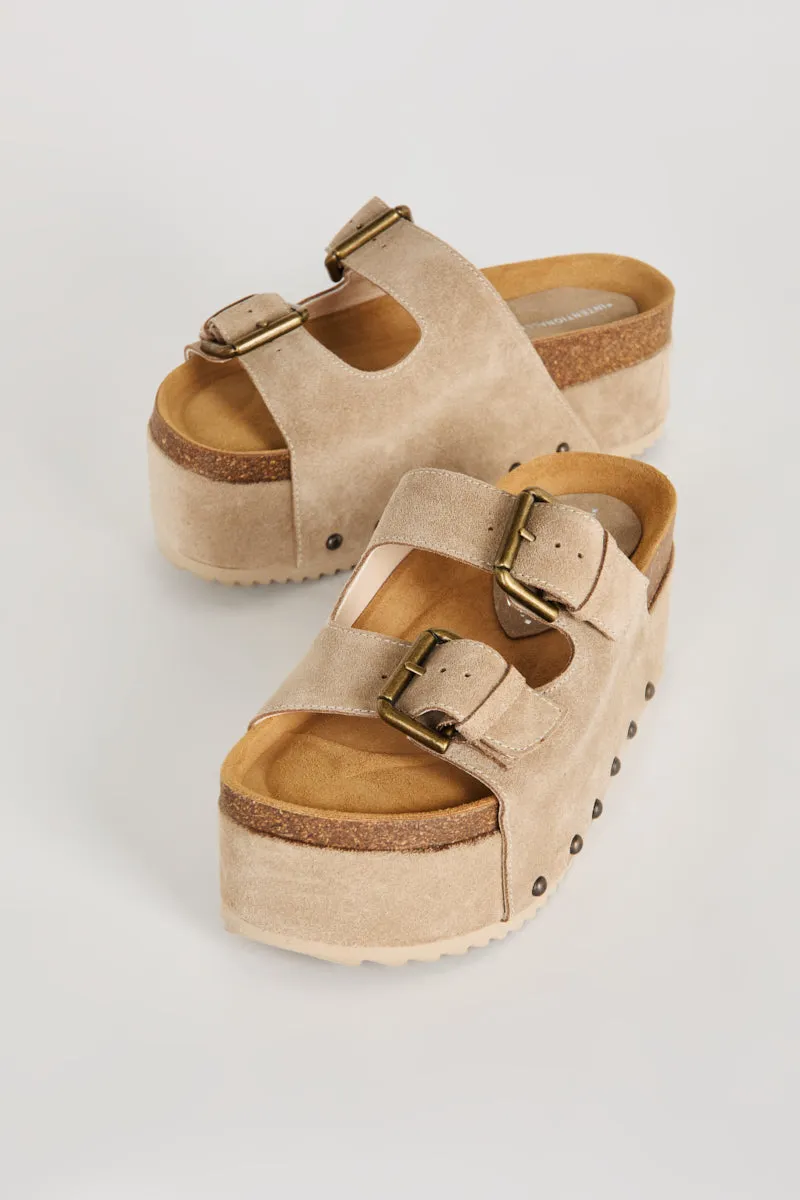 Cooper-2 Suede Platform Sandal