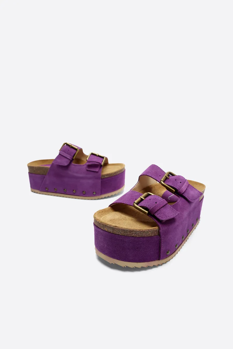 Cooper-2 Suede Platform Sandal