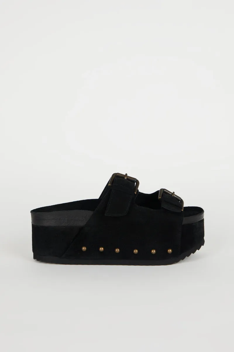 Cooper-2 Suede Platform Sandal