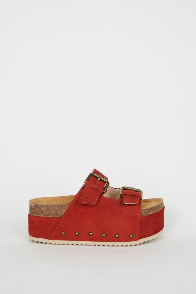 Cooper-2 Suede Platform Sandal