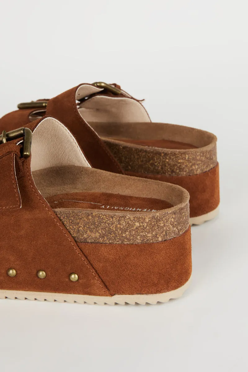 Cooper-2 Suede Platform Sandal