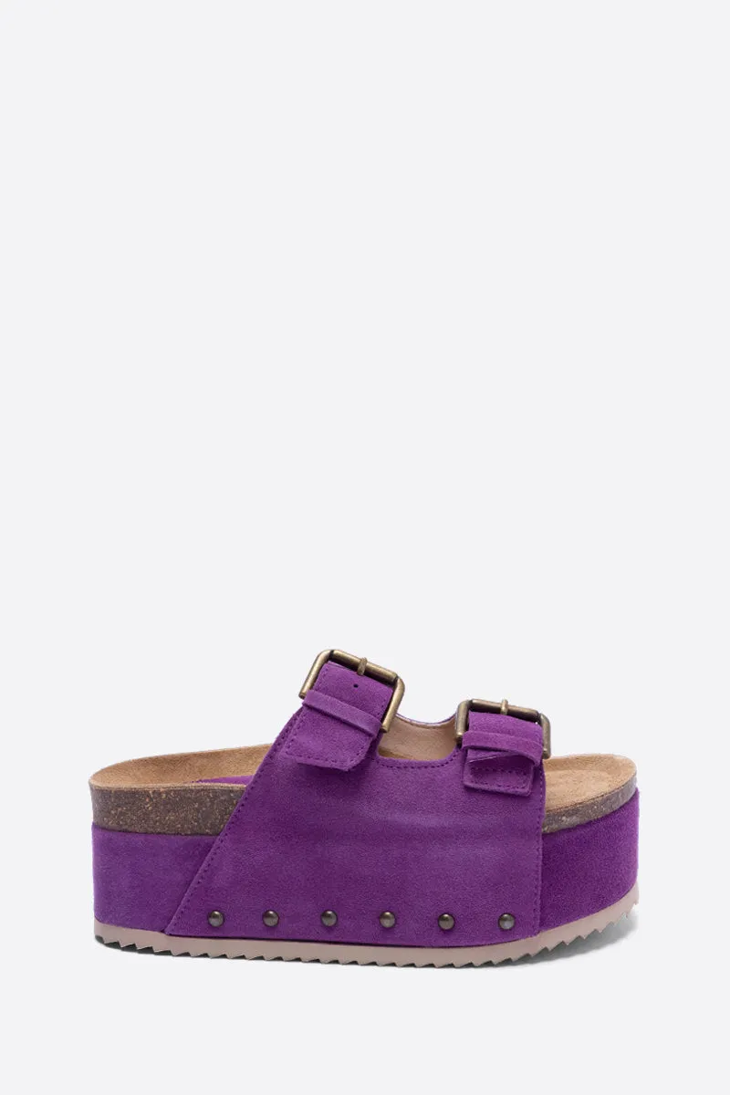 Cooper-2 Suede Platform Sandal