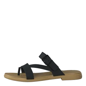 Crocs Tulum Toe Post Sandal W Black/tan