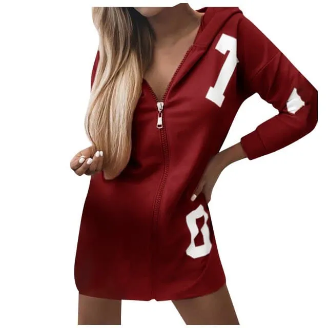 DressBetty - Streetwear Hoodies Y2K Aesthetic Winter ZIP UP Women Sweatshirt