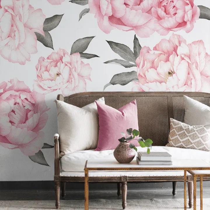 Everlasting Peonies Wall Decal Set