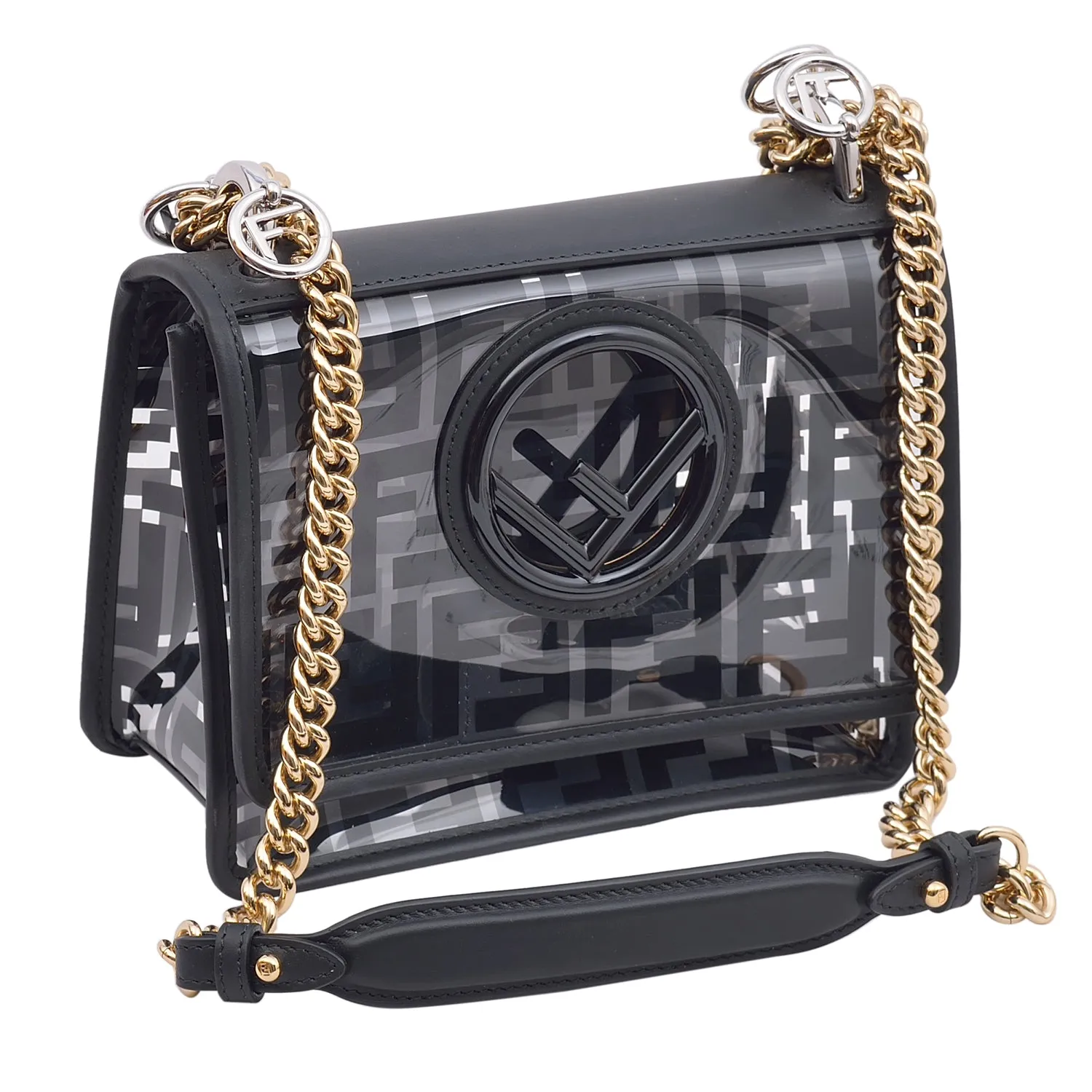 Fendi Black Transparent Mini Leather Bag