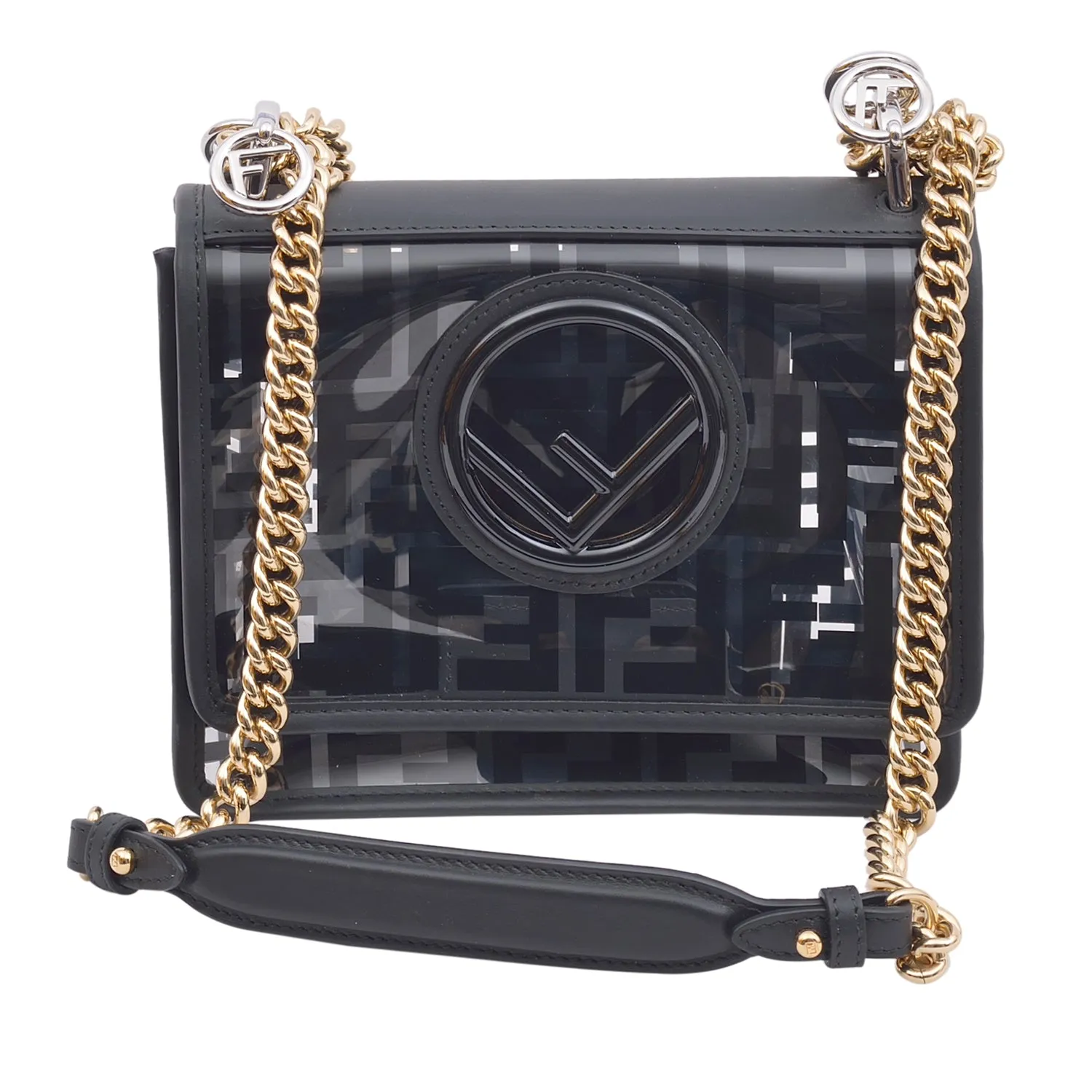 Fendi Black Transparent Mini Leather Bag