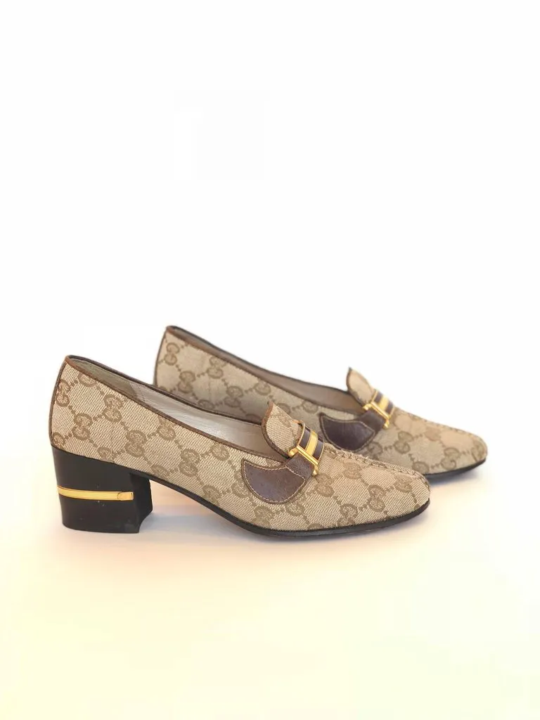 Gucci Logo Loafer Pump