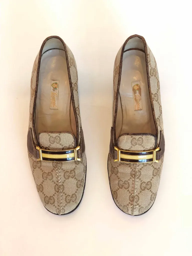 Gucci Logo Loafer Pump