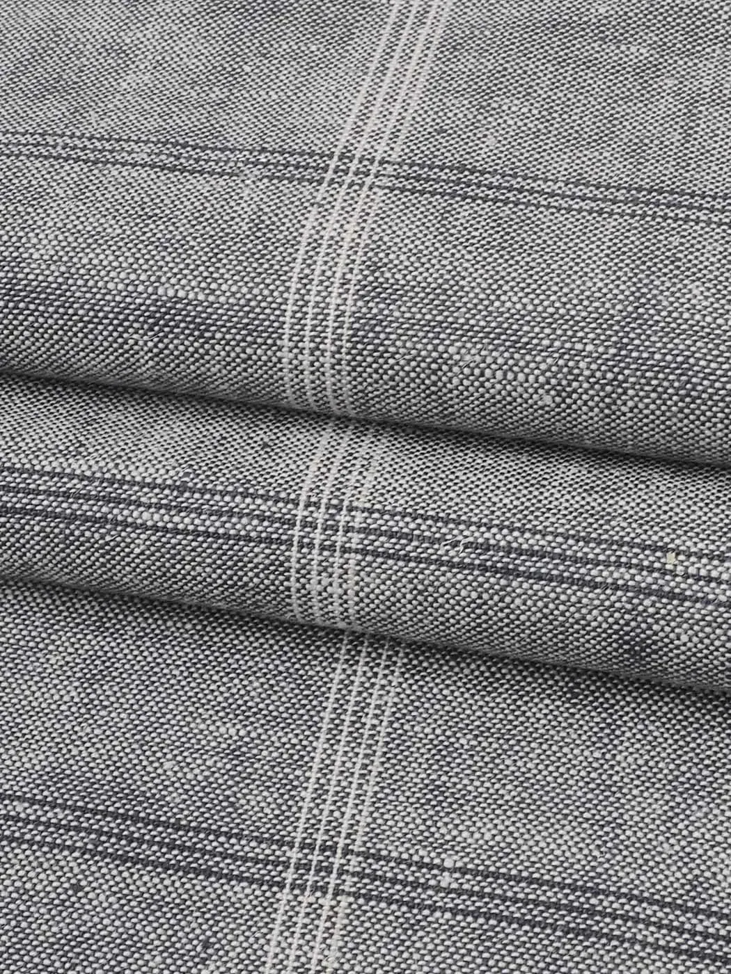 Hemp & Organic Cotton Light Weight Plaid Fabric ( HG58E252A )