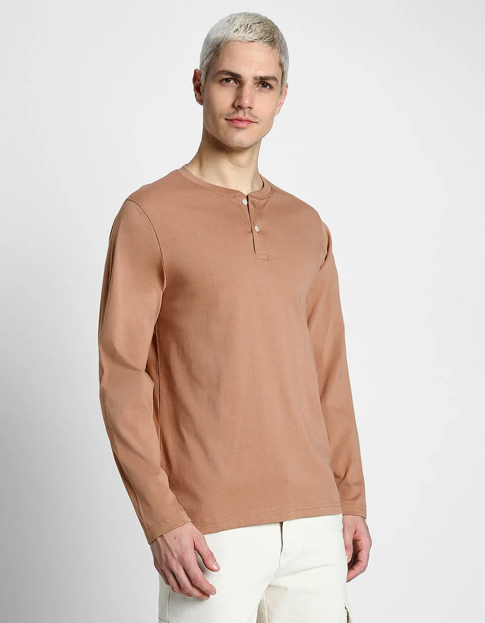 Henley Cork Solid Tshirt