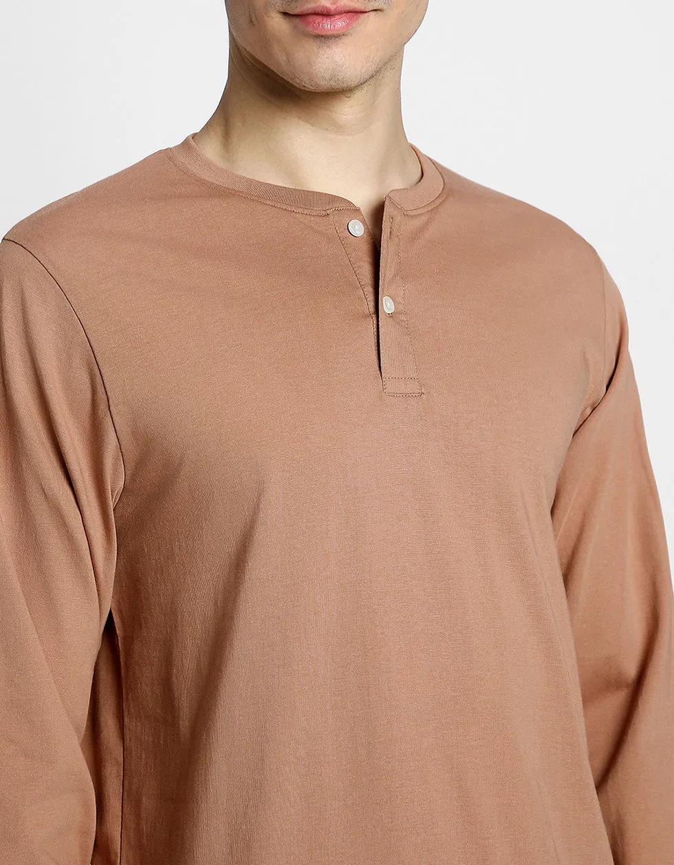 Henley Cork Solid Tshirt