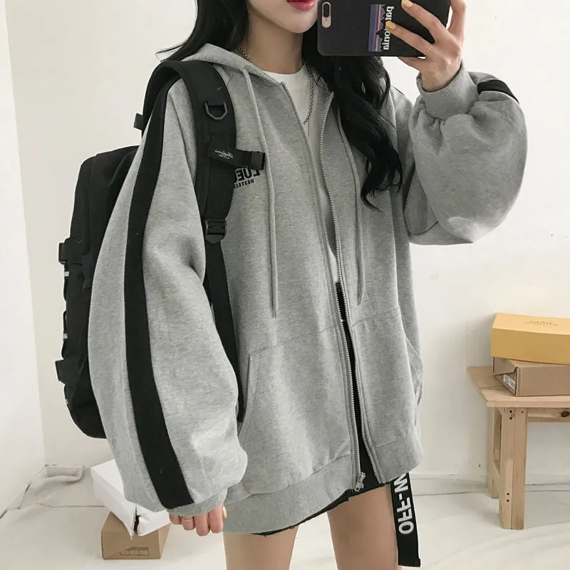 Hip Hop Zip Up Hoodie