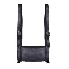 IL BISONTE ESCAPE WOMEN'S  BACKPACK  IN BLACK COWHIDE LEATHER