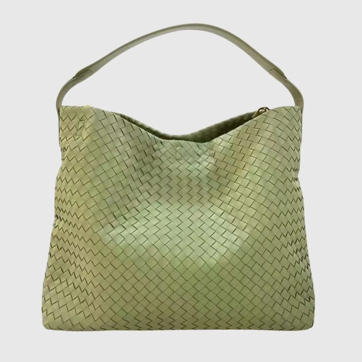 Italy Lambskin Leather Woven Tote Bag, Large 2023 Summer Designer Bag, Leather Quilted Elegant Shoulder Bag, Classic Shoulder Bag