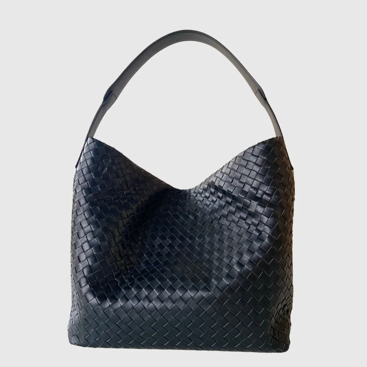 Italy Lambskin Leather Woven Tote Bag, Large 2023 Summer Designer Bag, Leather Quilted Elegant Shoulder Bag, Classic Shoulder Bag