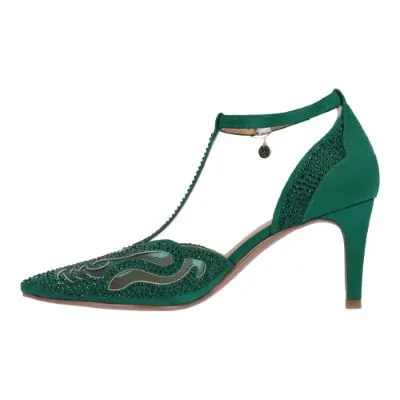 LISHA| J Renee-EMERALD GREEN SATIN