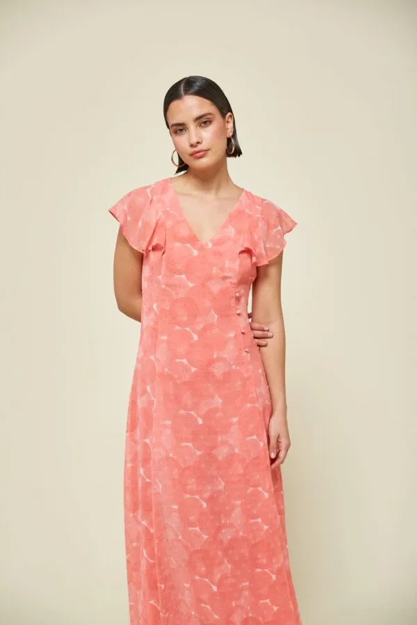 Md'M Andrews Coral Dress