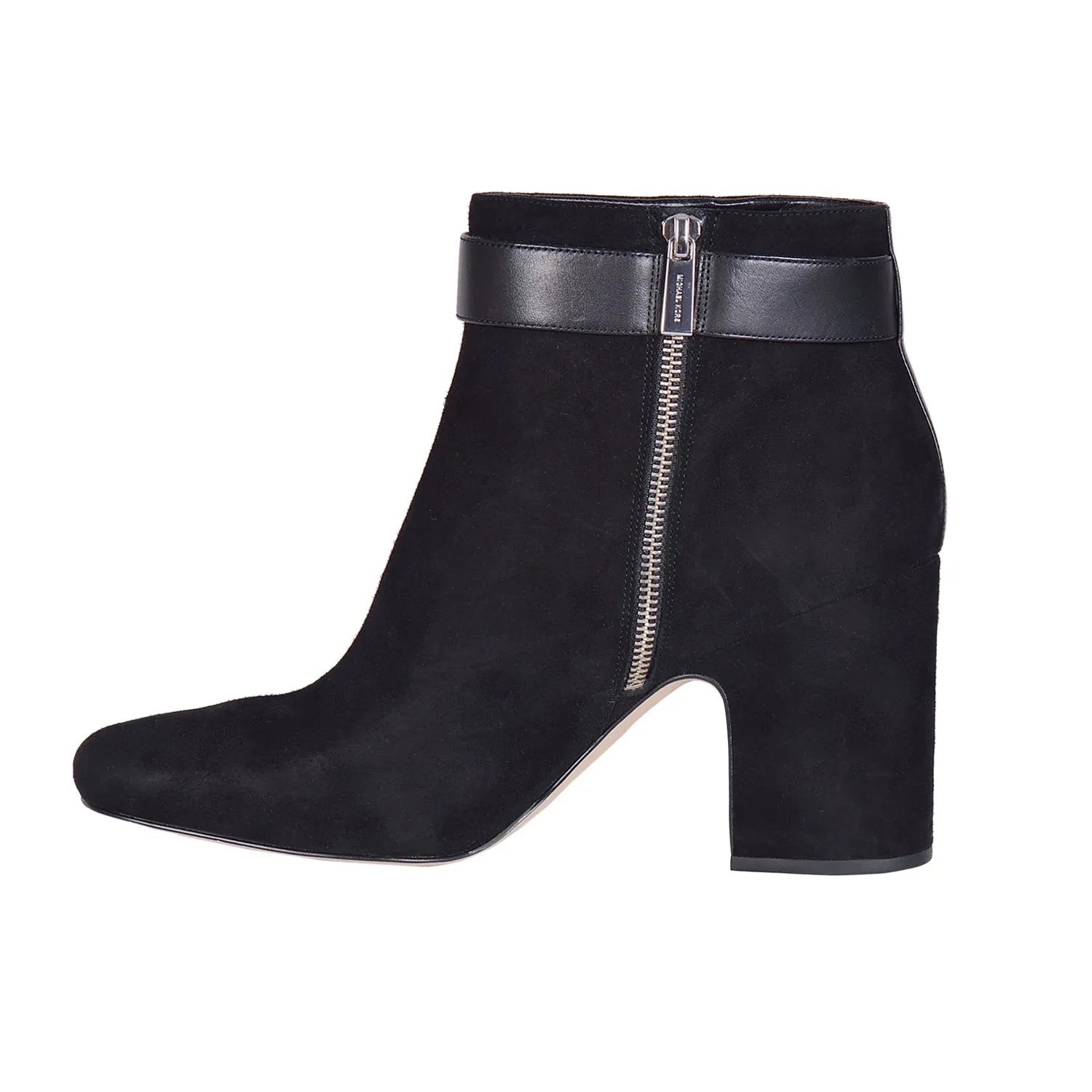 MICHAEL KORS Alana Black Suede Ankle Boots