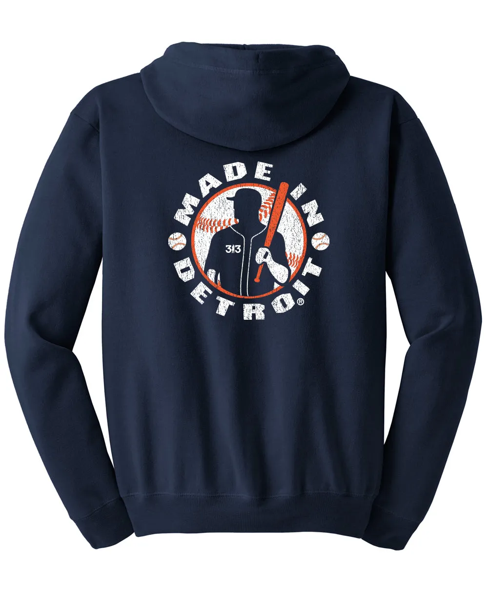 MID Baseball Navy Zip-Up