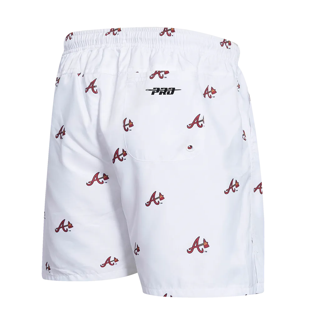 MLB ATLANTA BRAVES AOP MEN'S MINI LOGO WOVEN SHORT (3AB)