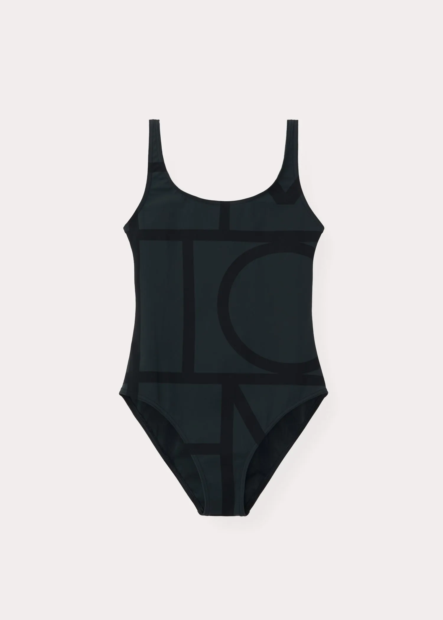 Monogram swimsuit black/black