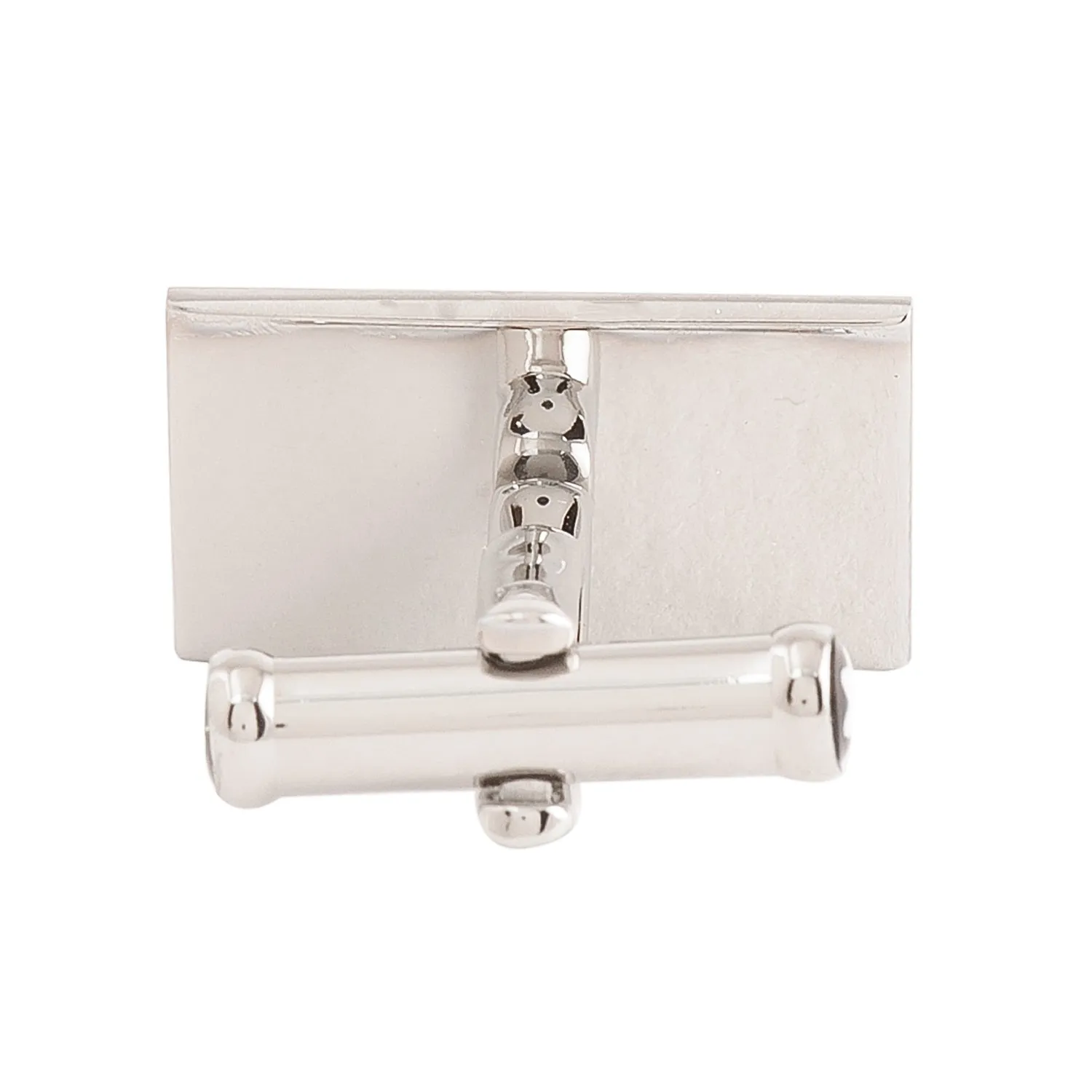 Montblanc Rectangular Stainless Steel Diamond Cufflinks