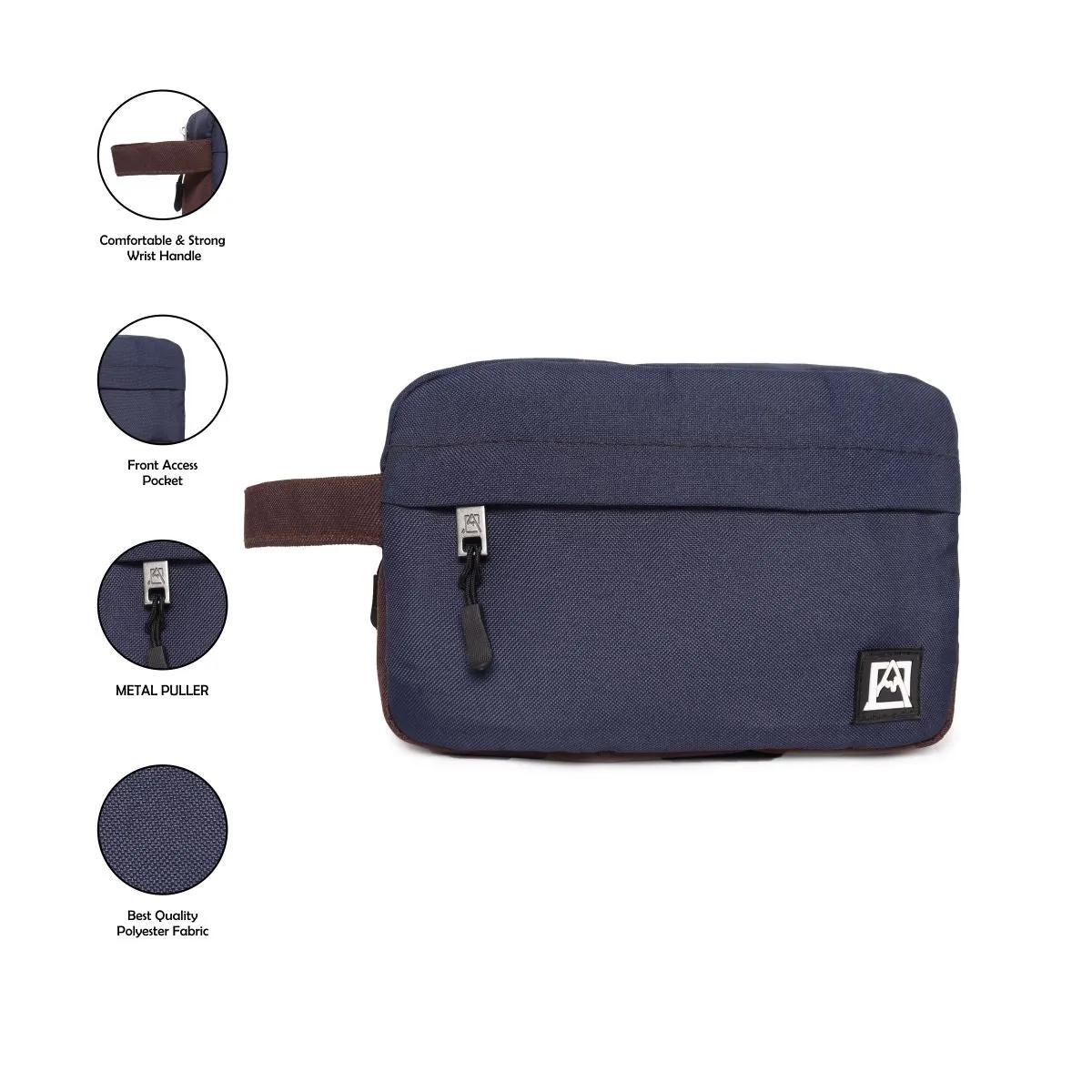 Navy Makeup Kit/Travel Organizer  Pouch/Cosmetics Case