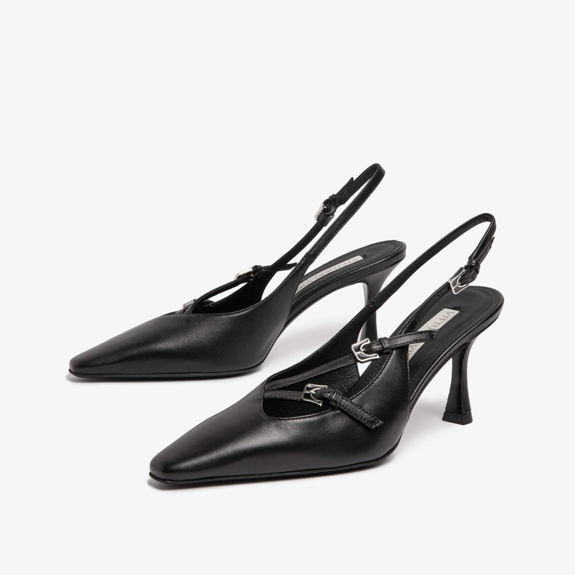 Nevia | Women's leather sling back décolleté