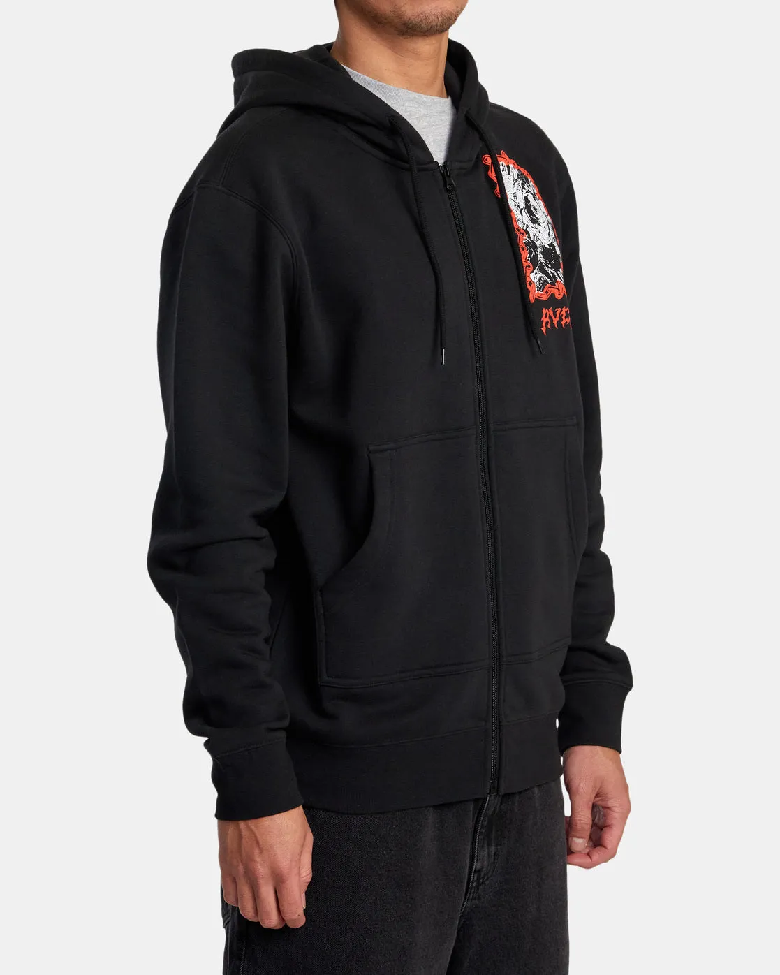 New Zine Zip Hoodie - Black