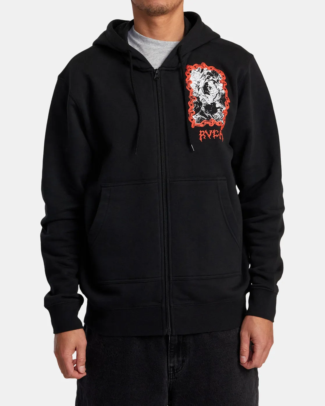 New Zine Zip Hoodie - Black