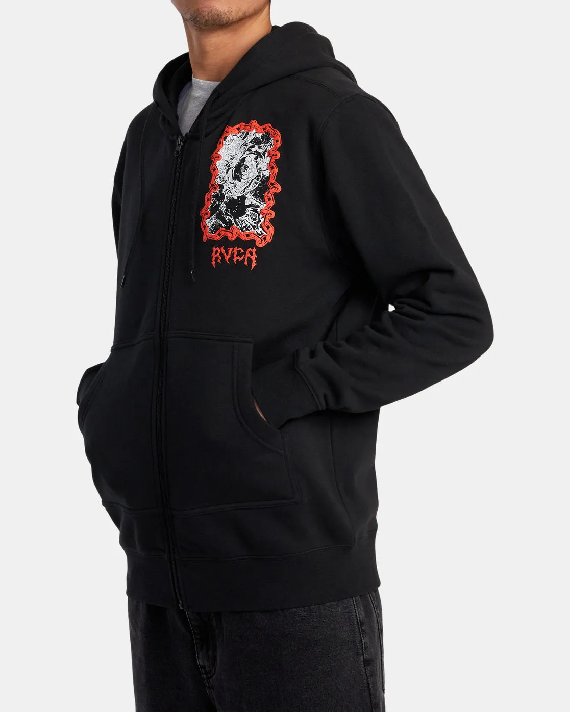 New Zine Zip Hoodie - Black