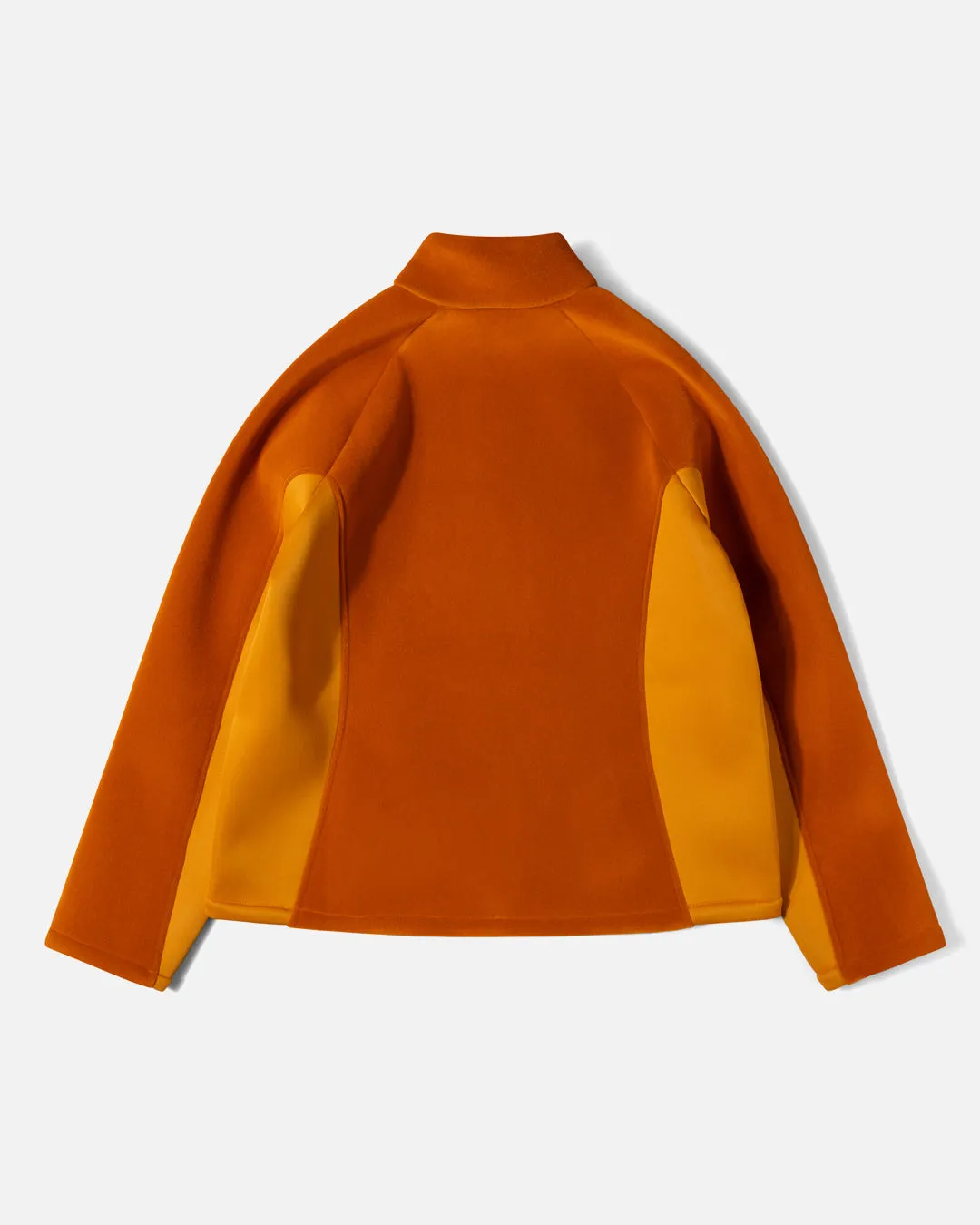 Panelled Zip Up - Tangerine