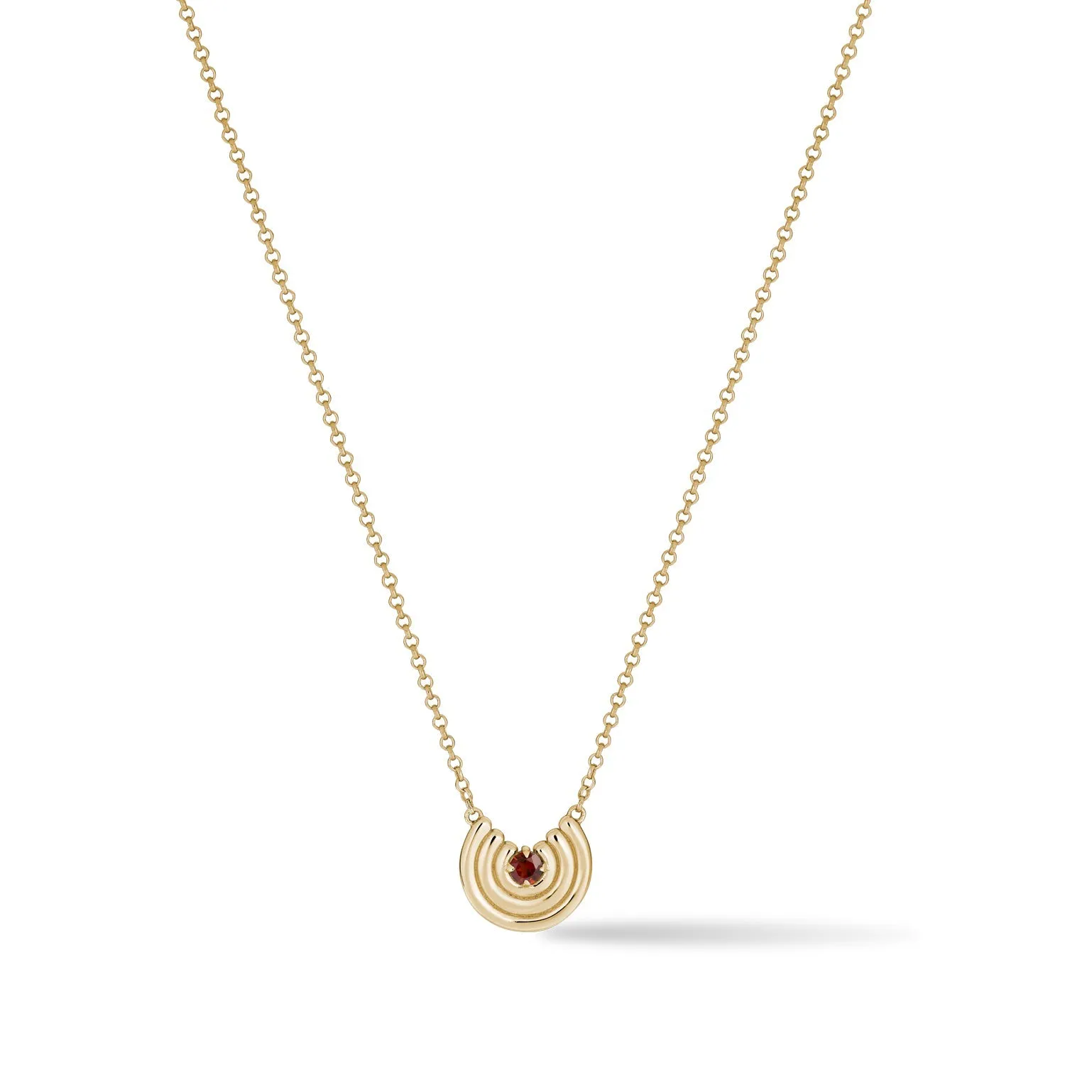 Petite Revival Necklace Garnet